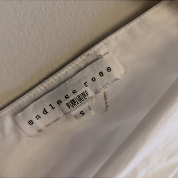 Endless Rose Twist Front Cutout Maxi Dress Size S White - Picture 7 of 7